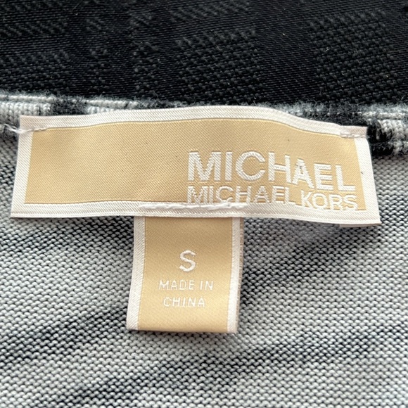 Michael Kors Zebra Print Dress 1/4 Zip Sz S - Picture 6 of 7